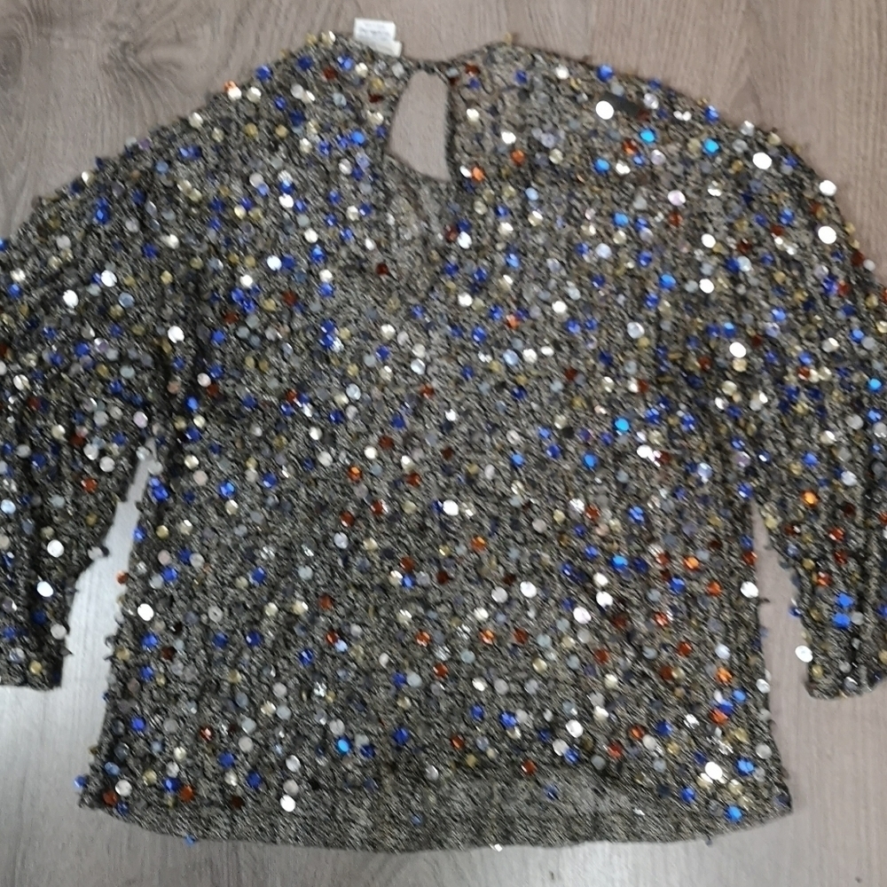 VINTAGE Dries Van Noten Luxury Sheer Knit Sparkle Sweater ***HOST PICK*** - Picture 11 of 14